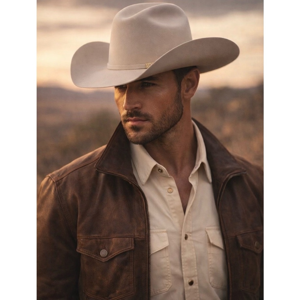 Serratelli buckskin 10x cowboy hat new in box